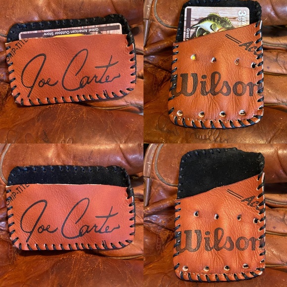 Vintage Wilson Joe Carter Baseball Glove Wallet - Picture 1 of 5